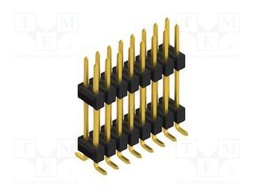 Connector: pin strips; pin header; male; PIN: 16; 2.54mm; SMT; 2x8