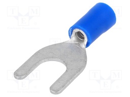 Fork terminal; M6; Ø: 6.4mm; 1.5÷2.5mm2; crimped; for cable; tinned