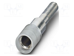 Test socket; screw terminal; PA; ways: 1; W: 6mm; H: 6mm; Body: grey