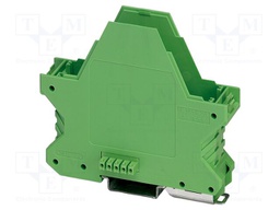 Enclosure base; with terminals; green; UL94V-0; ME 22,5; X: 84.8mm