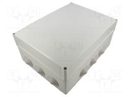 Enclosure: junction box; X: 300mm; Y: 120mm; Z: 220mm; wall mount