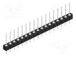 Connector: pin strips; pin header; male; PIN: 17; 2.54mm; THT; 1x17