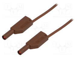 Test lead; PVC; 1m; brown; 16A; 1kV; Cond.cross sec: 0.75mm2