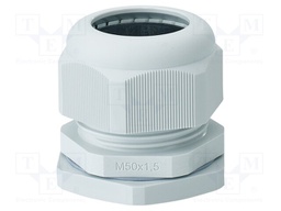Cable gland; M50; 1.5; IP66,IP67; polyamide; light grey
