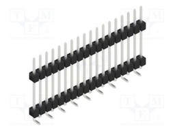 Connector: pin strips; pin header; male; PIN: 18; 2.54mm; SMT; 1x18