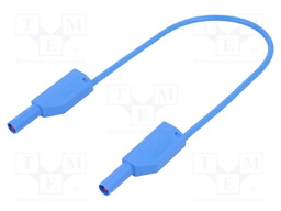Test lead; PVC; 0.25m; blue; 19A; 1kV; Cond.cross sec: 1mm2