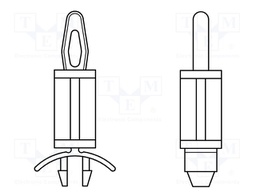 PCB distance; polyamide; L: 22.22mm; latch/latch; UL94V-0