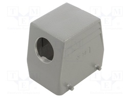 Enclosure: for HDC connectors; HDC; size 7 (2 x 5); M32; angled