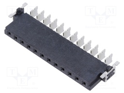 Connector: PCB to PCB; female; PIN: 12; 2.54mm; -55÷125°C; 18A; SMT