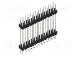 Connector: pin strips; pin header; male; PIN: 28; 2.54mm; SMT; 2x14