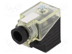 Valve connector; plug; Type: A; PIN: 3; 1.5A; 24÷230VDC; 24÷230VAC