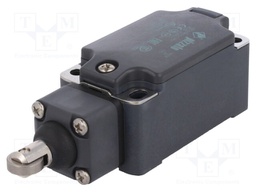 Limit switch; rubber seal,steel roller Ø13mm; NO + NC; 10A; IP67