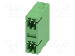PCB headers, nominal cross section: 0.5 mm?, color: green, n