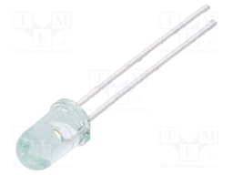 LED; 5mm; green; 170÷300mcd; 15°; Front: convex