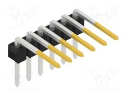Connector: pin strips; pin header; male; PIN: 6; 2.54mm; THT; 1x6