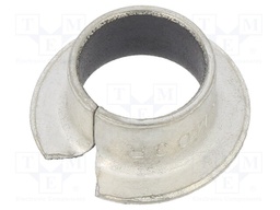 Bearing: sleeve bearing; with flange; Øout: 12mm; Øint: 10mm; L: 7mm