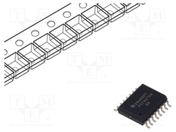 I/O Expander, 8bit, 100 kHz, I2C, 2.5 V, 6 V, WSOIC