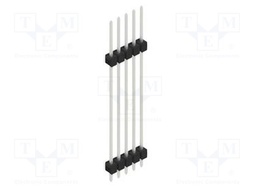 Connector: pin strips; pin header; male; PIN: 5; 2.54mm; THT; 1x5
