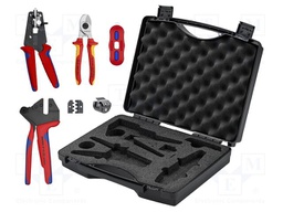 Tools set: for crimping; case