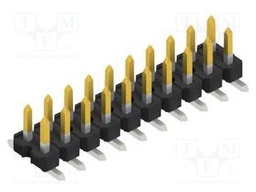 Connector: pin strips; pin header; male; PIN: 20; 2.54mm; SMT; 2x10