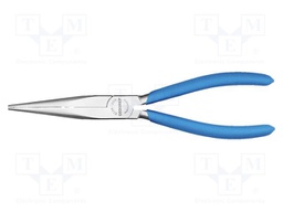 Pliers; half-rounded nose; for gripping,for bending; 202mm