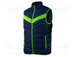 Waistcoat; Size: XXXL; blue-green; PREMIUM; furlined,waterproof