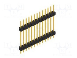Connector: pin strips; pin header; male; PIN: 13; 2.54mm; THT; 1x13