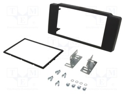 Radio frame; Renault; 2 DIN; black