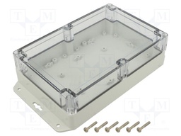 Enclosure: multipurpose; X: 140mm; Y: 210mm; Z: 60mm; ZP; light grey