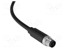 Connector: M12; PIN: 4; male; for cable; plug; Type: unshielded; IP67