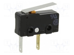 Microswitch SNAP ACTION; with short lever; SPST-NO; 3A/250VAC