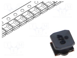Power Inductor (SMD), 47 µH, 1.3 A, Wirewound, 1.8 A, VLS-EX Series, 6mm x 6mm x 4.5mm