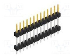 Connector: pin strips; pin header; male; PIN: 13; 2.54mm; THT; 1x13