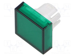 Lens, Raised, Square, Green, 51 Series