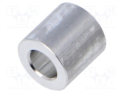 Spacer sleeve; 4.3mm; cylindrical; aluminium; Out.diam: 8mm