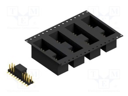 Connector: pin strips; pin header; male; PIN: 20; 2.54mm; SMT; 2x10