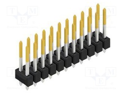 Connector: pin strips; pin header; male; PIN: 22; 2.54mm; THT; 2x11