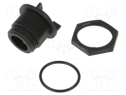 Connector: circular; socket; male; PIN: 4; w/o contacts; IP68; 125V