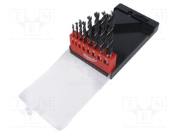 Drill set; for wood; Conform to: DIN 7487; wood,chipboard; 8pcs.