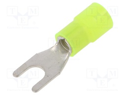 Tip: fork; M5; Ø: 5.2mm; 4÷6mm2; crimped; for cable; insulated; 105°C