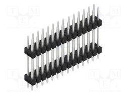 Connector: pin strips; pin header; male; PIN: 28; 2.54mm; THT; 2x14