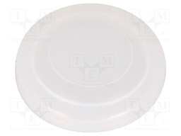 Cover; IP68; transparent; Ø27x6.1mm