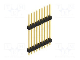 Connector: pin strips; pin header; male; PIN: 9; 2.54mm; THT; 1x9