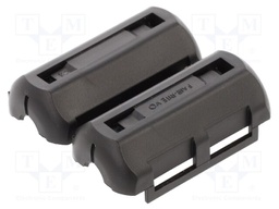 Ferrite: two-piece; on round cable; 44; 0÷85°C; 285Ω; 100MHz