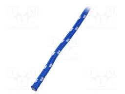 Rope; polypropylene; Ørope: 5mm; L: 50m; with a core; blue
