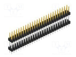 Connector: pin strips; pin header; male; PIN: 52; 2.54mm; THT; 2x26