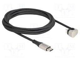 Cable; USB 2.0; Apple Lightning angled plug,USB C plug; 2m; 3A