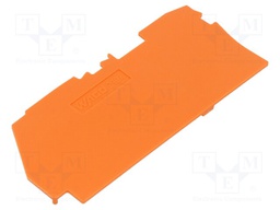 End plate; orange; 2104