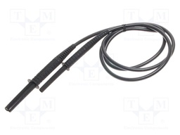 Test lead; banana plug-banana plug; shielded; Urated: 11kV; black
