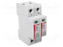 Surge arrester; Type 1+2; Poles: 1; In 8/20us: 50kA; 275VAC; IP20
